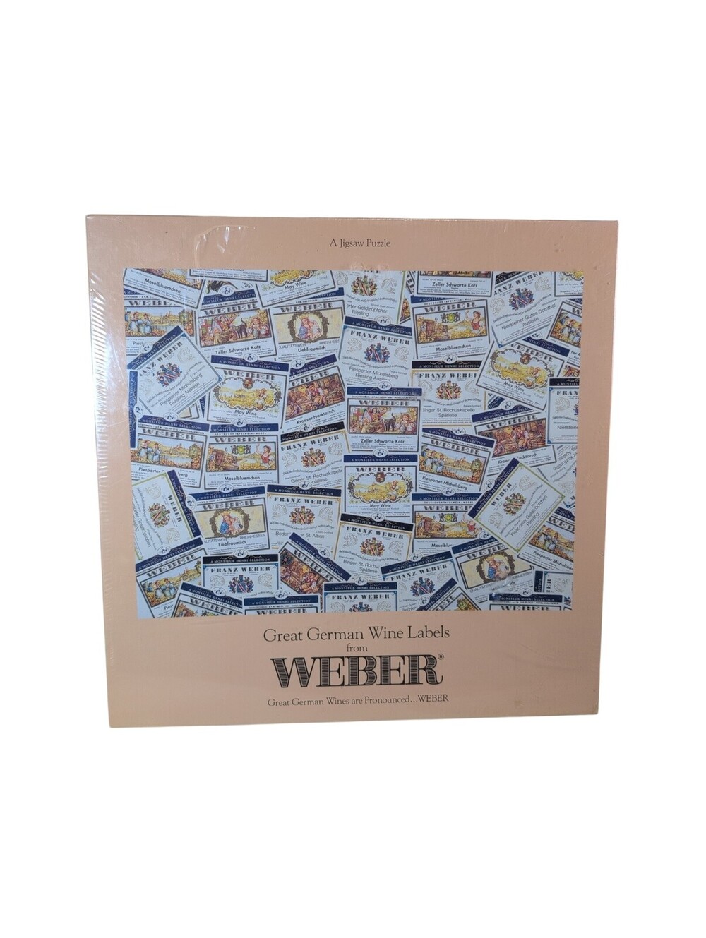 Great German Wine Labels From Weber 551 Pieces 24"x18"Jigsaw Puzzle 19565 Sealed